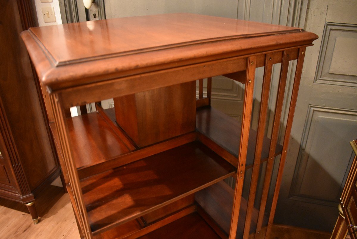 Mahogany Revolving Bookcase 2-photo-2