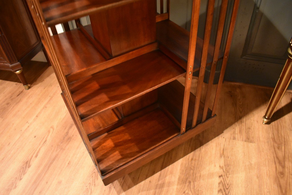 Mahogany Revolving Bookcase 2-photo-3