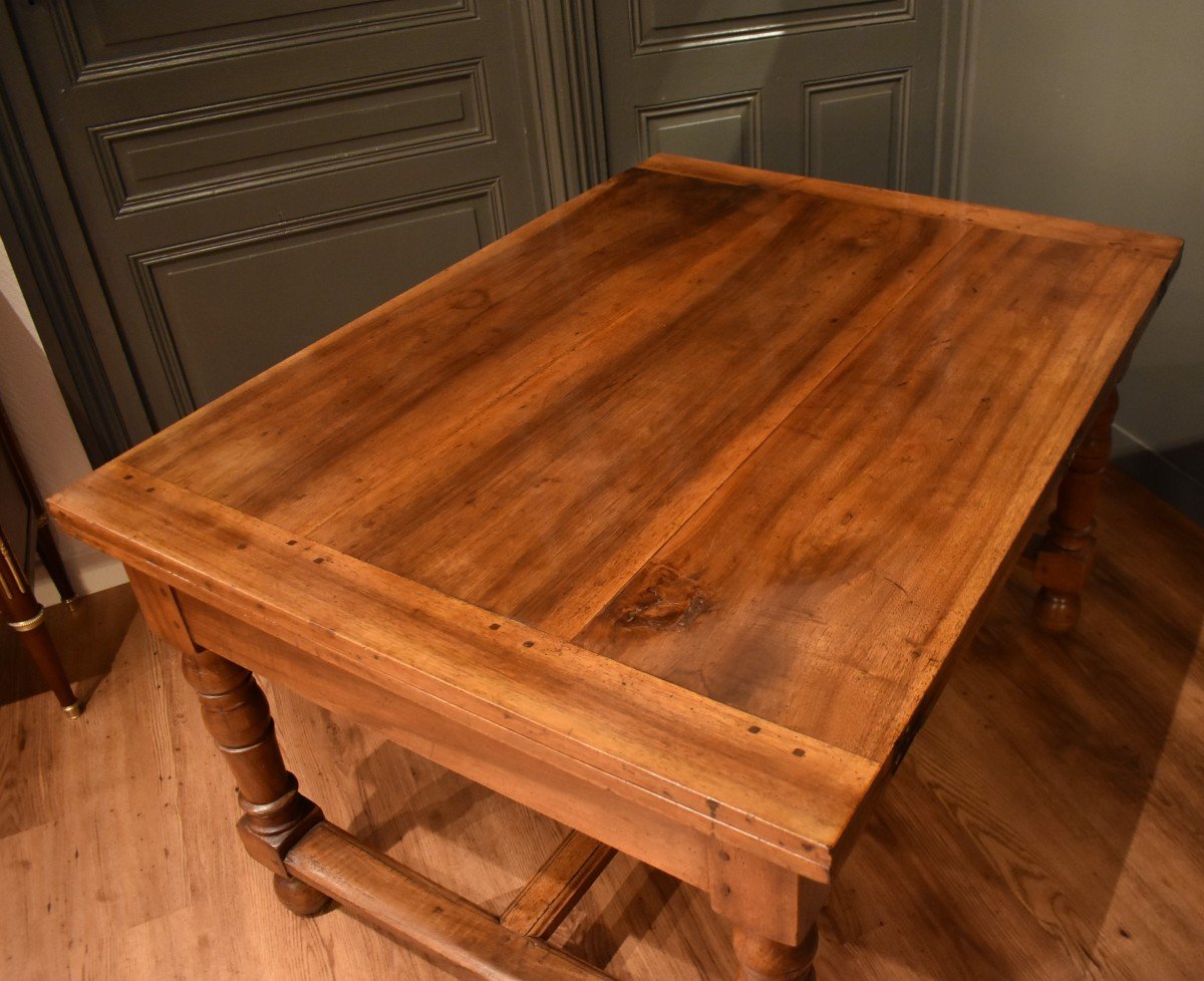 Large Walnut Portfolio Table-photo-4