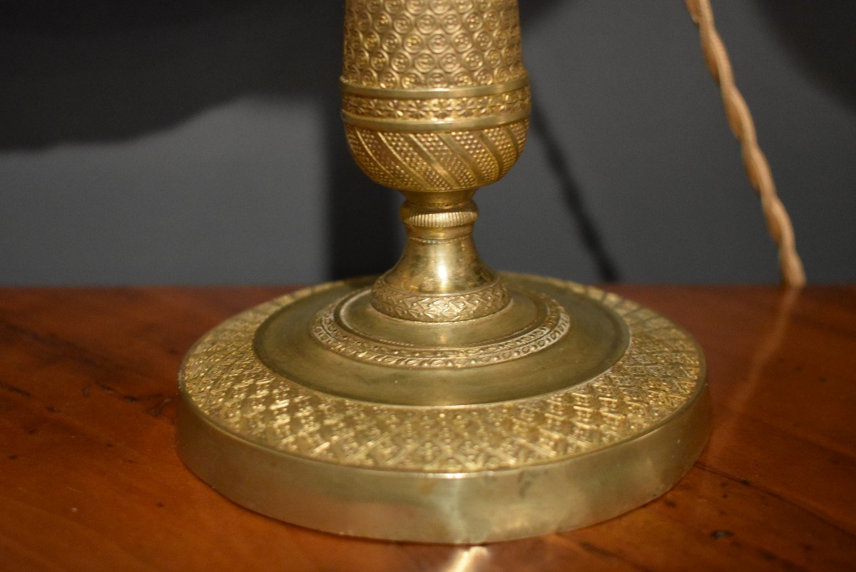Pair Of Bronze And Gilt Bronze Lamps-photo-5