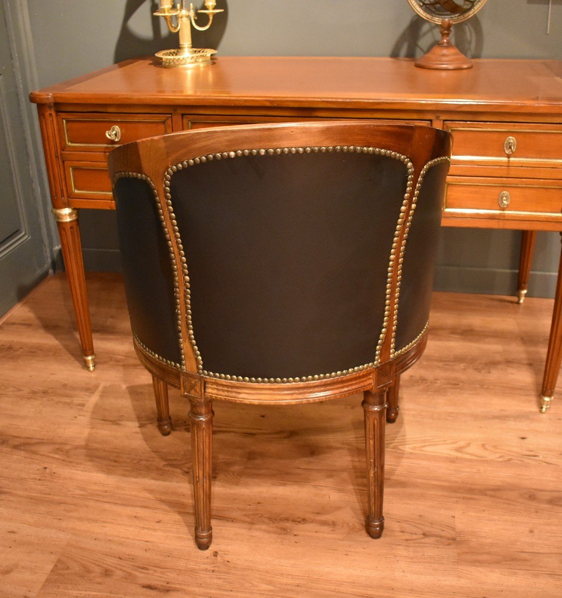 Louis XVI Style Office Armchair-photo-3
