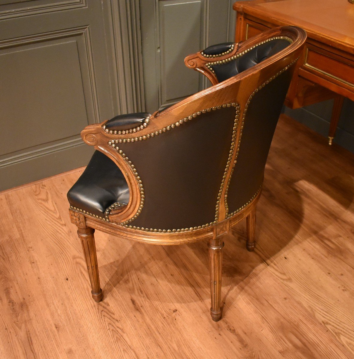 Louis XVI Style Office Armchair-photo-4