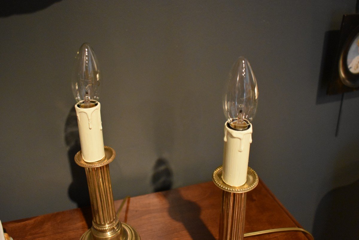 Pair Of Candlestick Lamps-photo-4