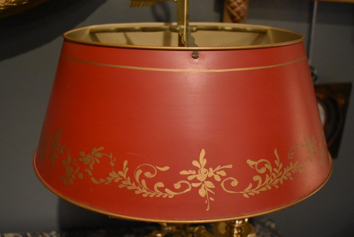 Lampe Bouillotte Avec Abat Jour Rouge-photo-5