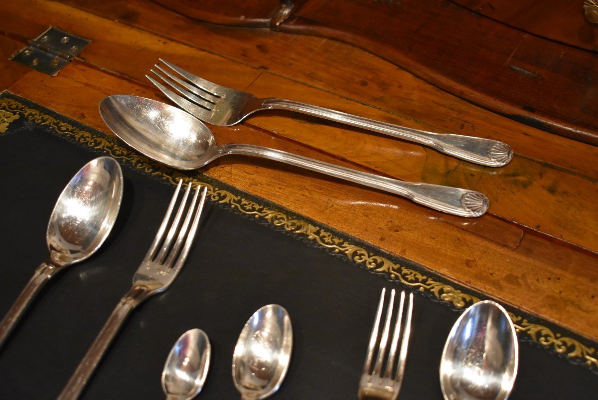 Silver Plated Shell Model Cutlery -photo-4
