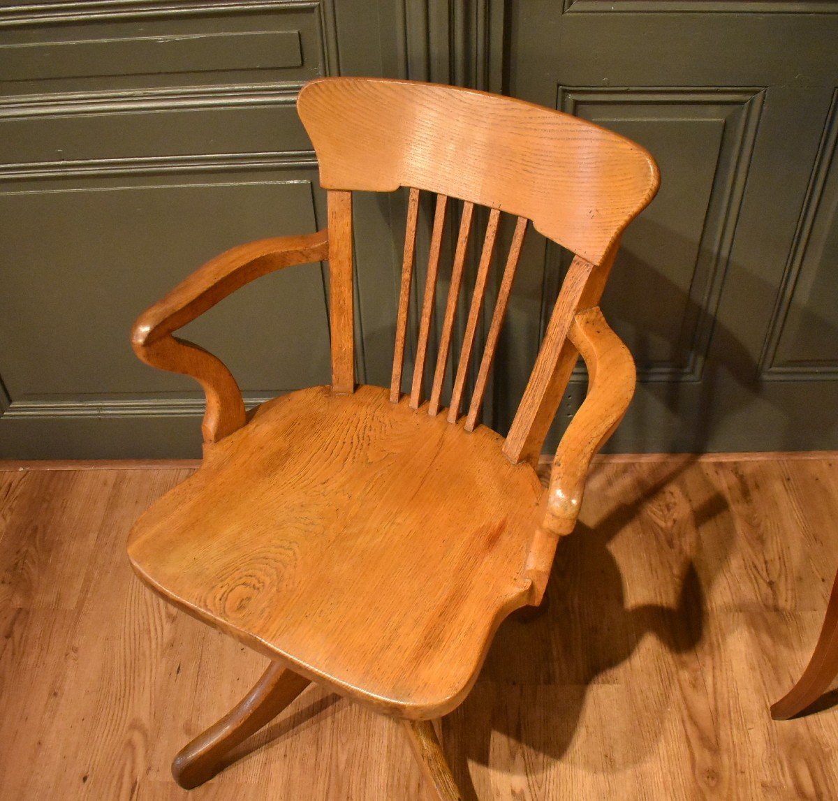 Fauteuil De Bureau En Chêne-photo-4
