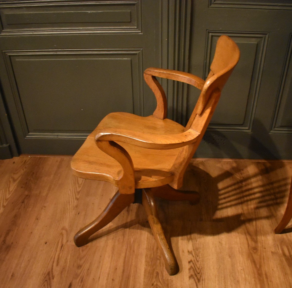 Fauteuil De Bureau En Chêne-photo-2
