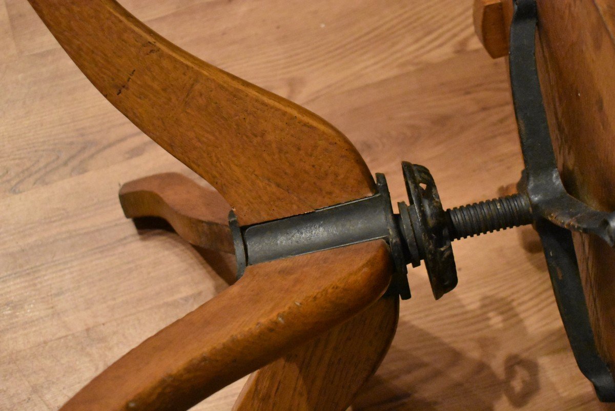 Fauteuil De Bureau En Chêne-photo-6
