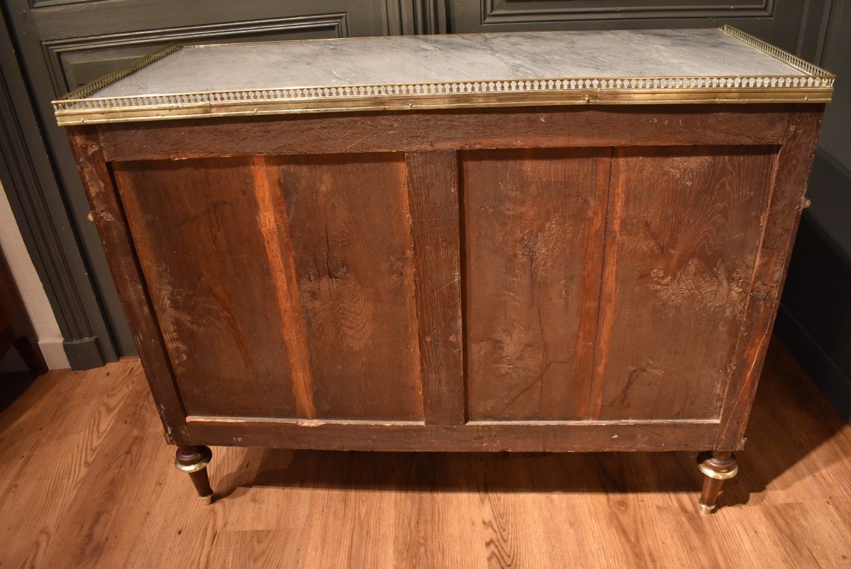 Commode Louis XVI En Acajou-photo-8
