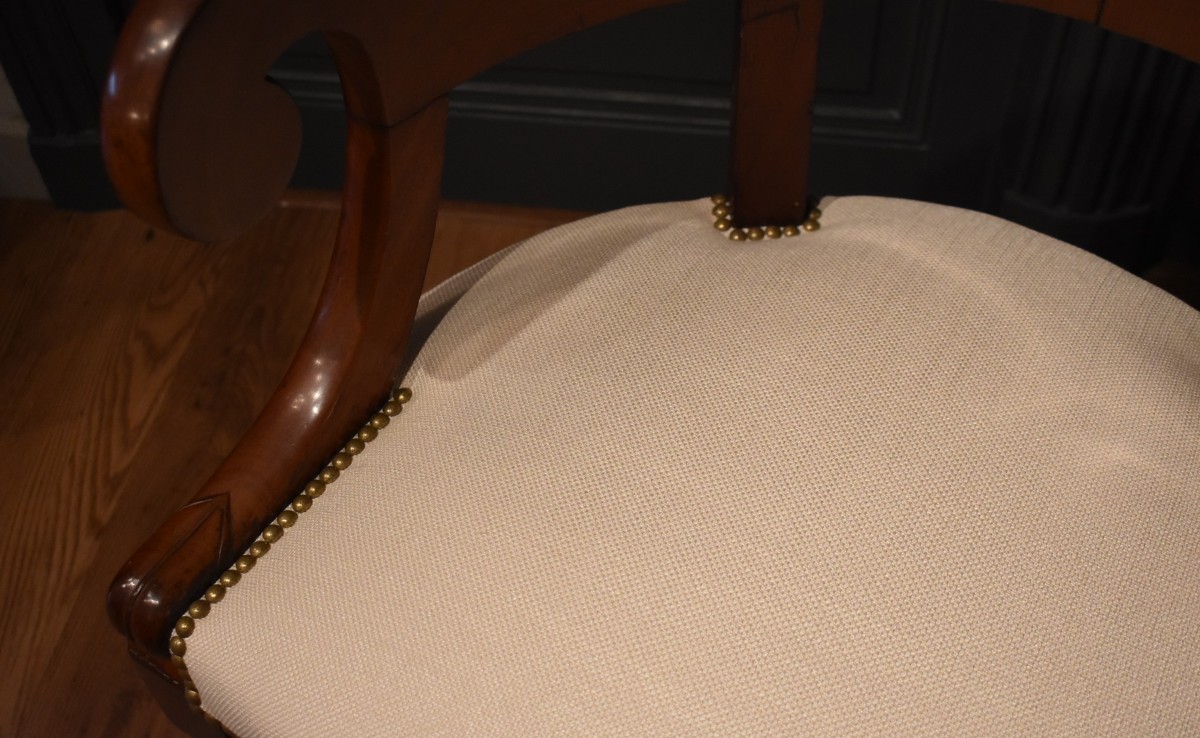 Fauteuil De Bureau En Acajou-photo-4