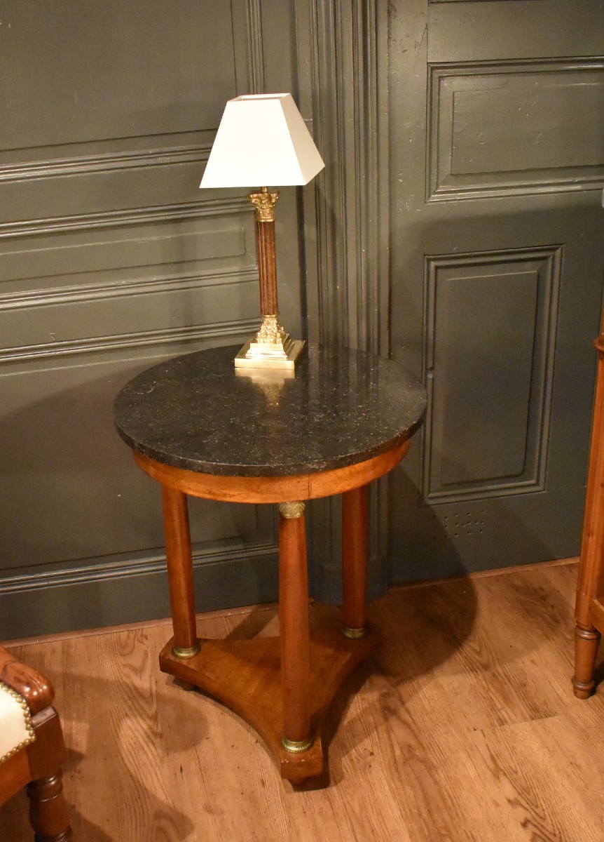 Small Empire Style Pedestal Table-photo-4
