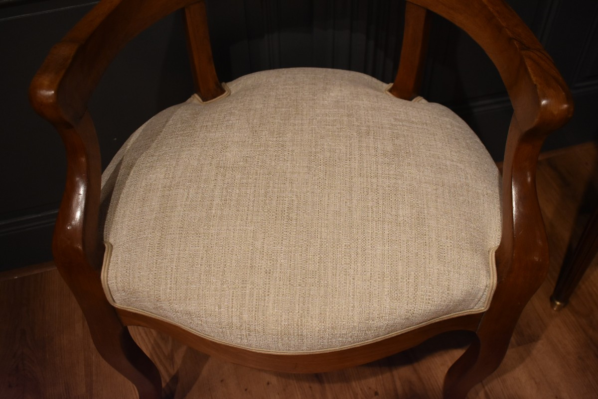 Fauteuil De Bureau En Noyer-photo-3