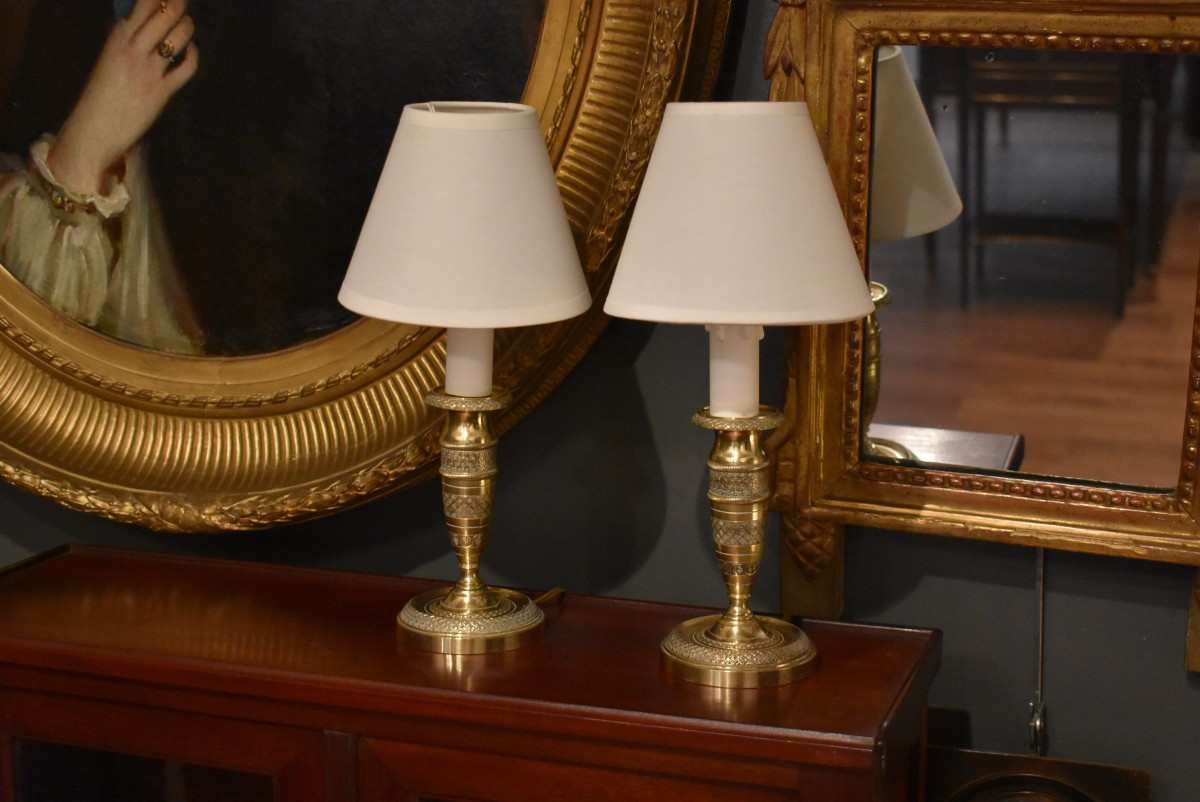 Pair Of Candlestick Lamps-photo-4