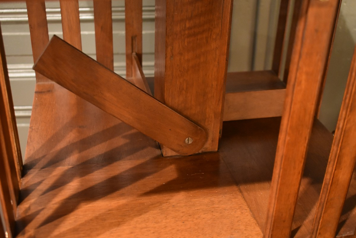 Walnut Revolving Bookcase-photo-4