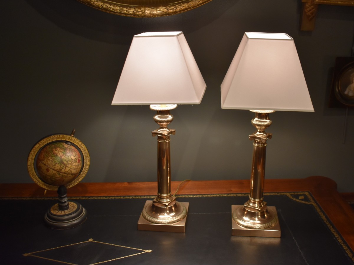 Paire De Lampes Empire-photo-2