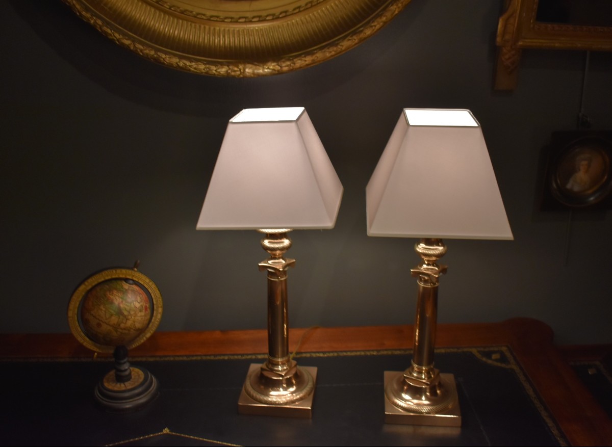 Paire De Lampes Empire-photo-3