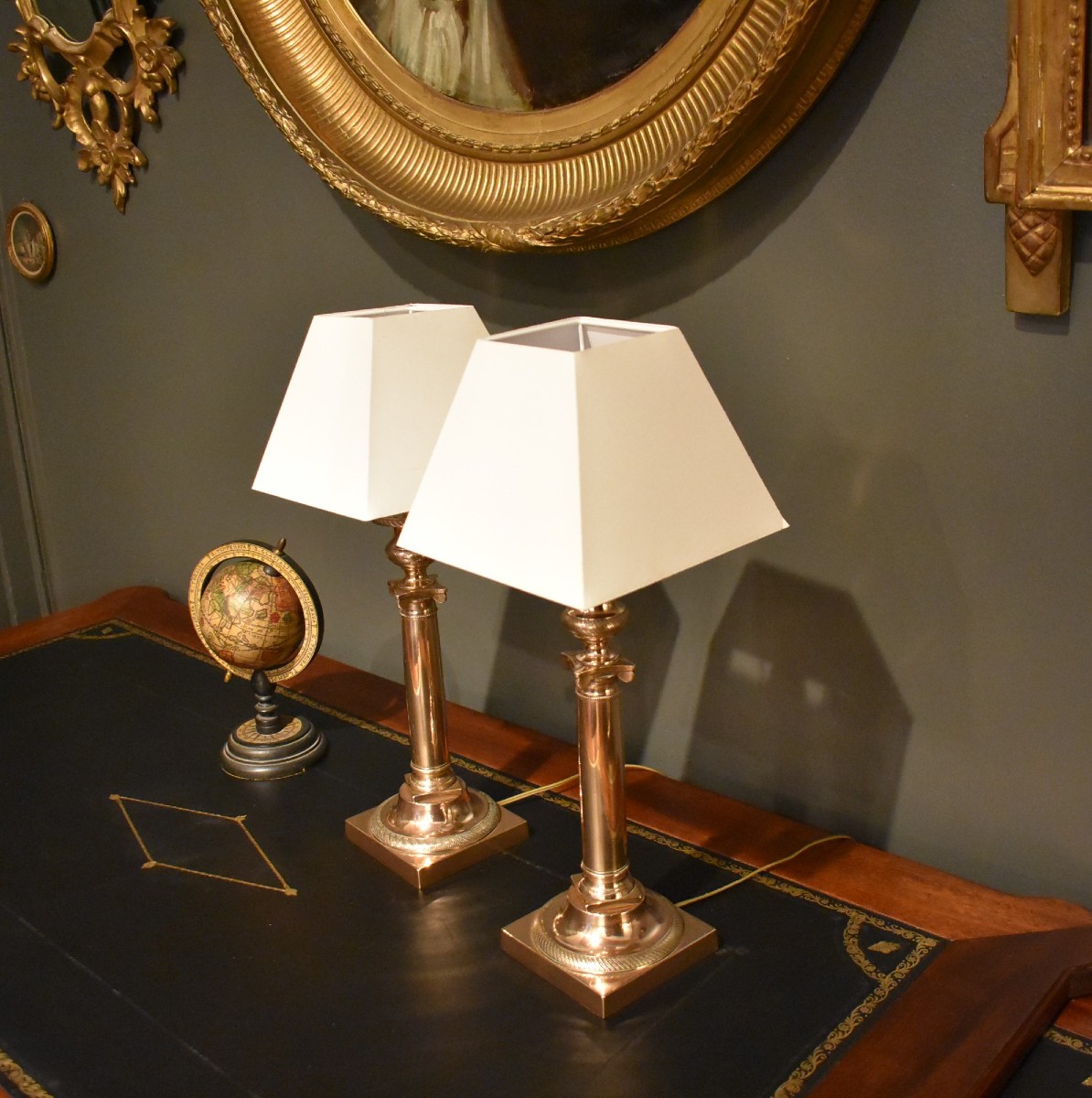 Paire De Lampes Empire-photo-1