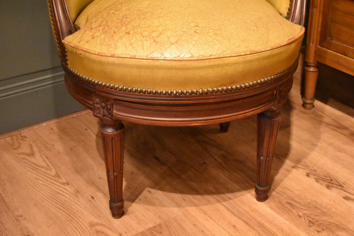 Fauteuil De Bureau De Style Louis XVI-photo-3