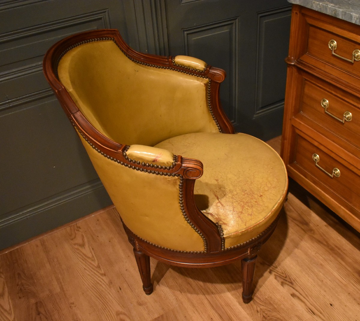 Fauteuil De Bureau De Style Louis XVI-photo-1