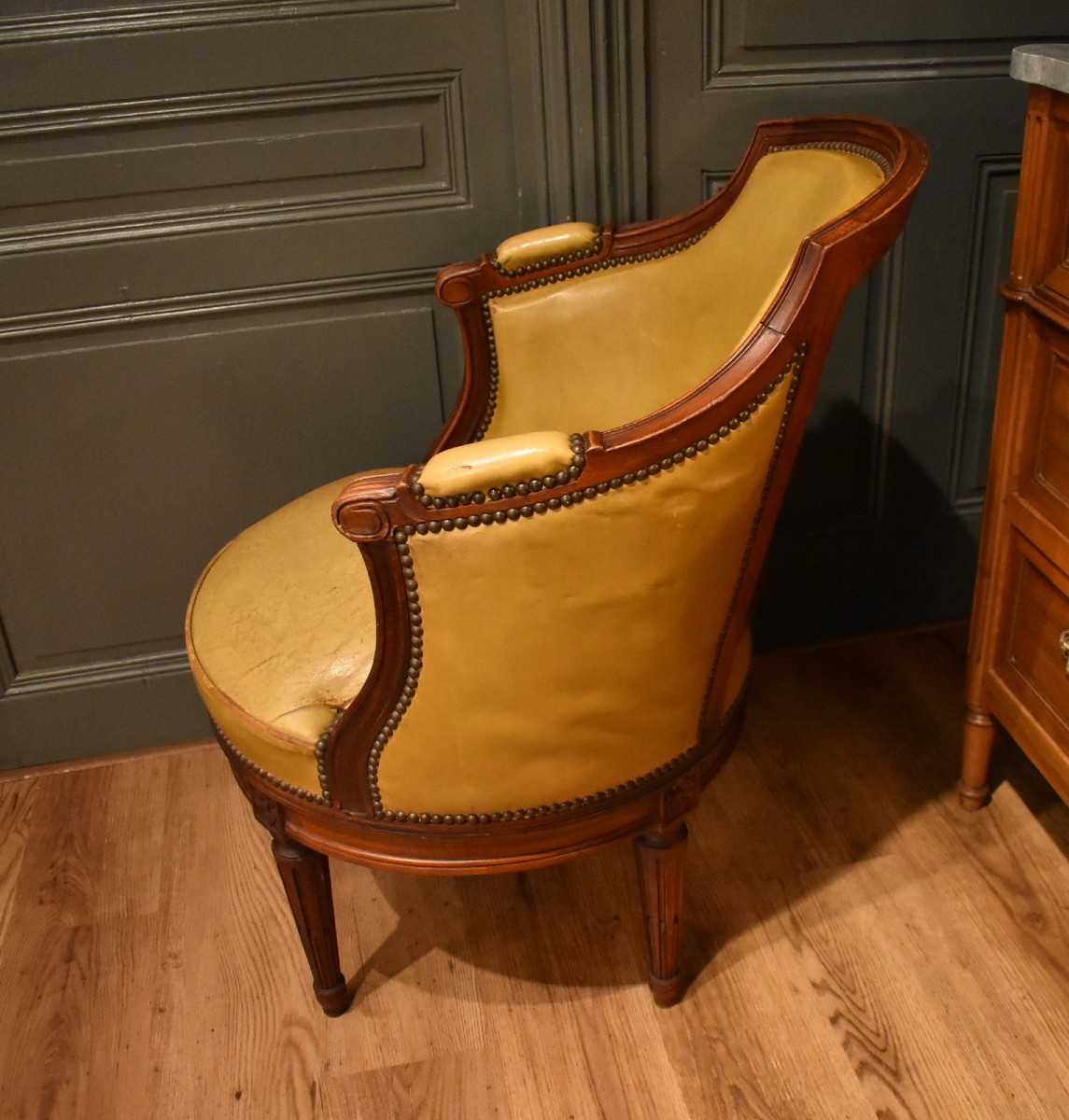 Fauteuil De Bureau De Style Louis XVI-photo-3