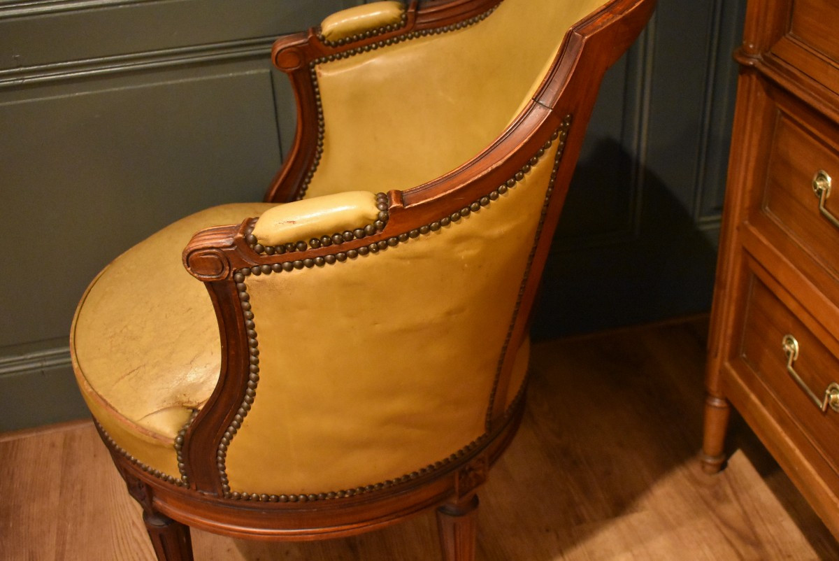 Fauteuil De Bureau De Style Louis XVI-photo-4