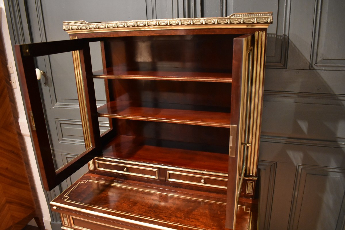 Bureau bonheur du jour de style Louis XVI-photo-2