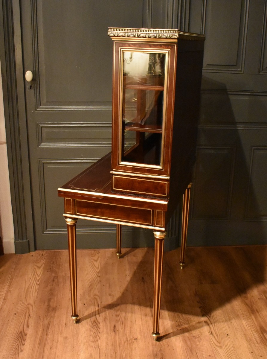 Bureau bonheur du jour de style Louis XVI-photo-4