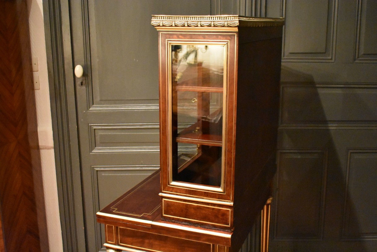 Bureau bonheur du jour de style Louis XVI-photo-5