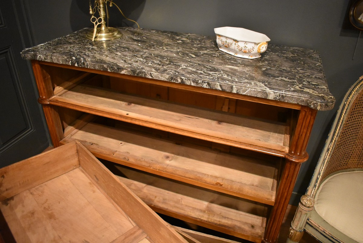 Small Louis XVI Walnut Chest Of Drawers-photo-3