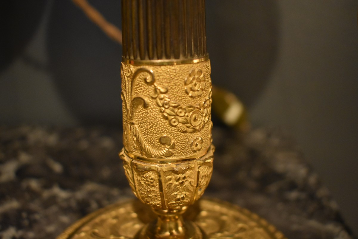 Pair Of Gilt Bronze Lamps-photo-6