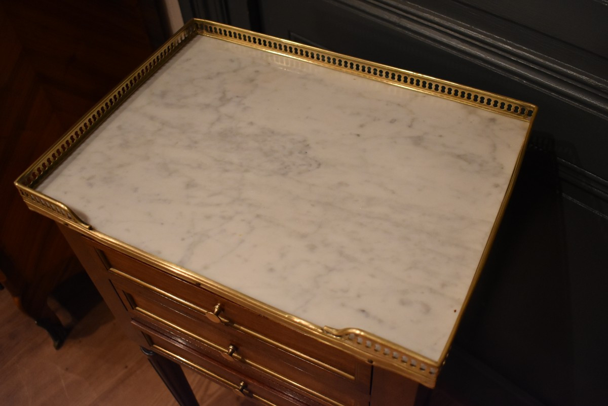 Paire de chevets de style Louis XVI-photo-4