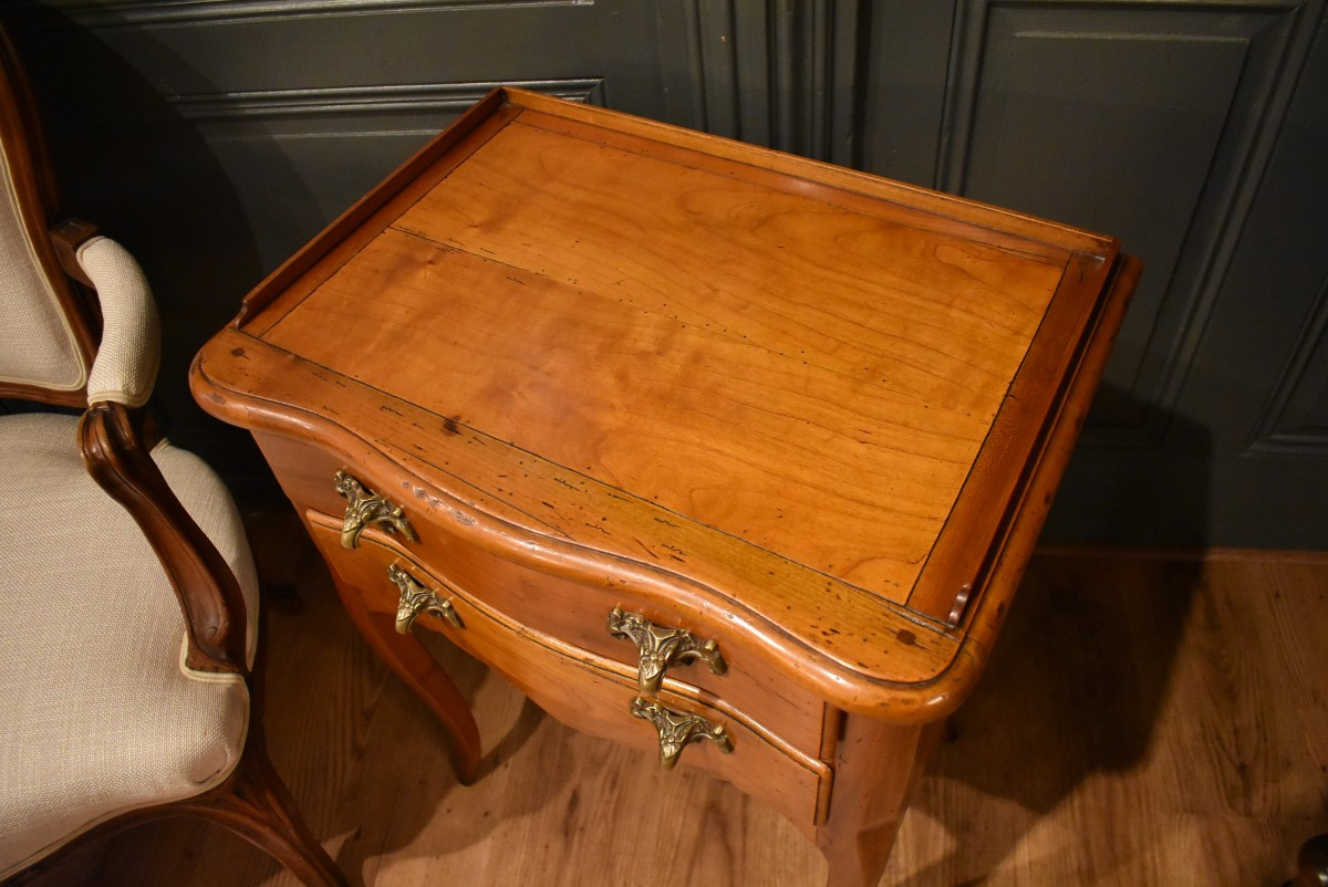 Louis XV Style Bedside Table By Mailfert-photo-2