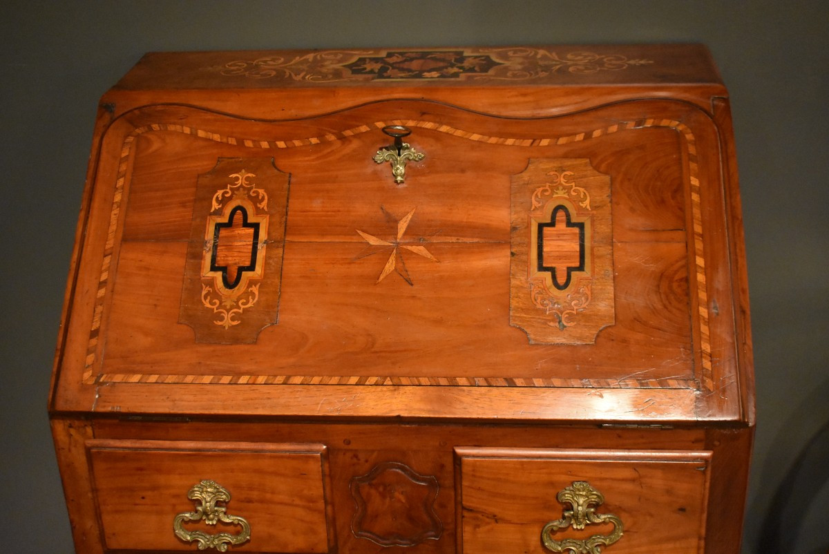 Petit bureau de pente Louis XV-photo-3