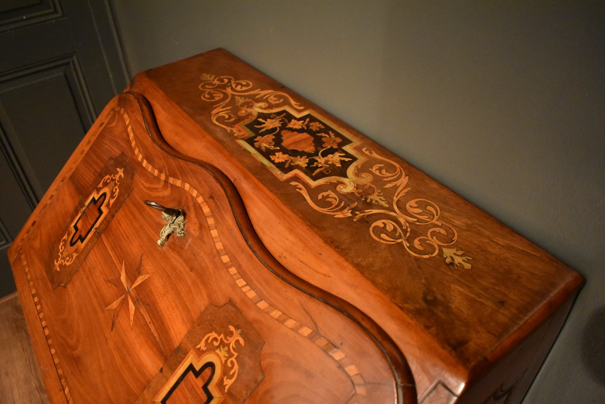 Petit bureau de pente Louis XV-photo-2