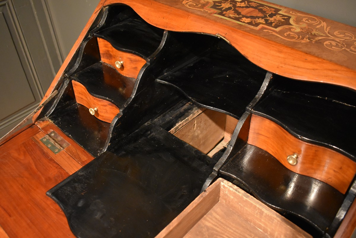 Petit bureau de pente Louis XV-photo-4