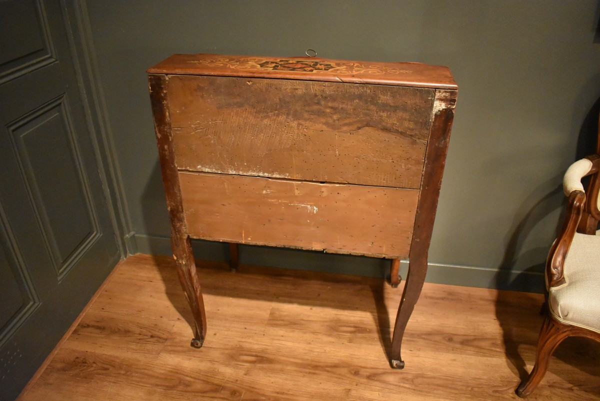 Petit bureau de pente Louis XV-photo-8