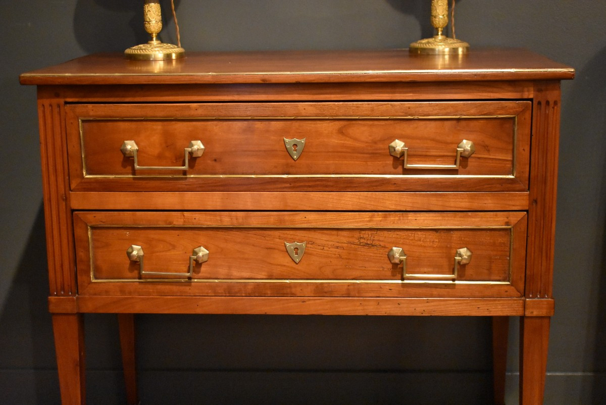 Commode sauteuse de style Louis XVI -photo-4