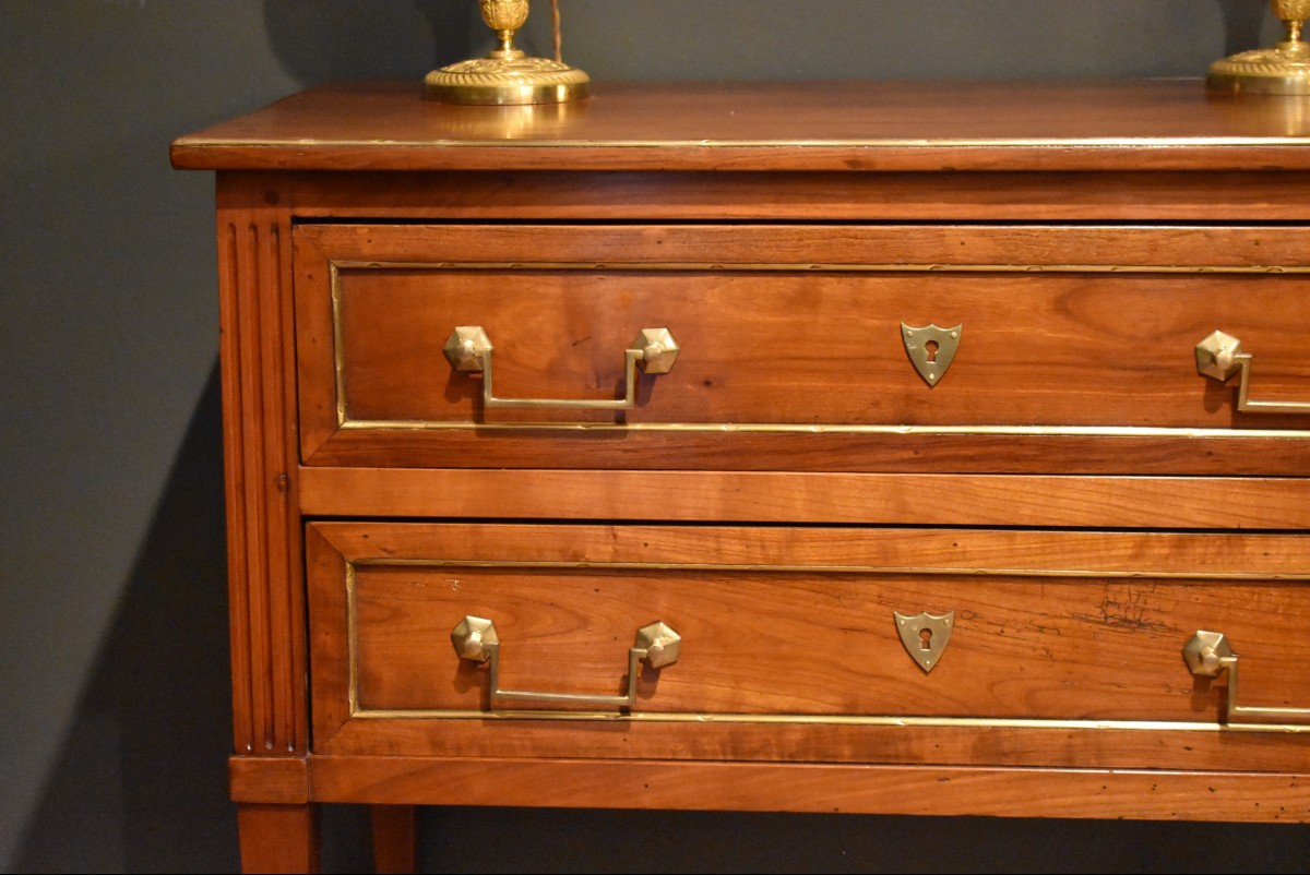 Commode sauteuse de style Louis XVI -photo-3