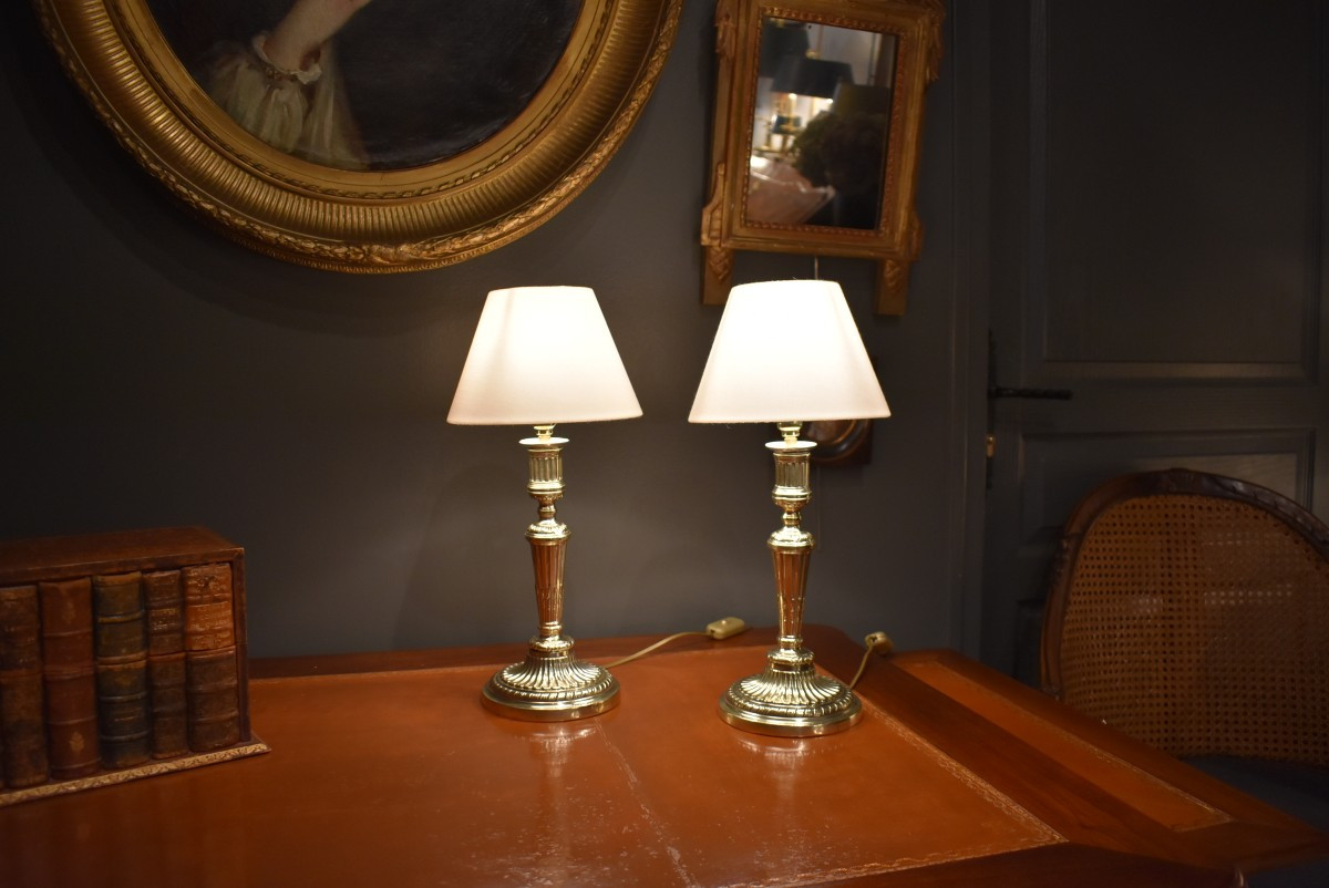 Pair Of Louis XVI Style Lamps