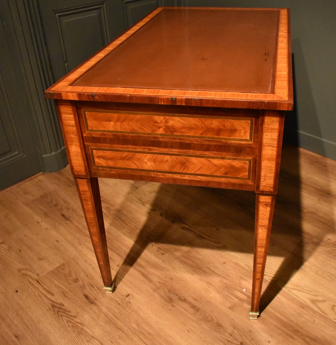 Small Louis XVI Style Flat Desk-photo-4