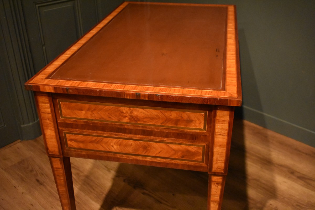 Small Louis XVI Style Flat Desk-photo-5