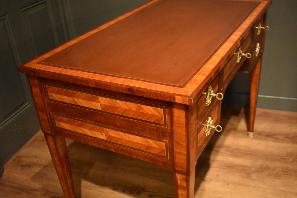 Small Louis XVI Style Flat Desk-photo-7
