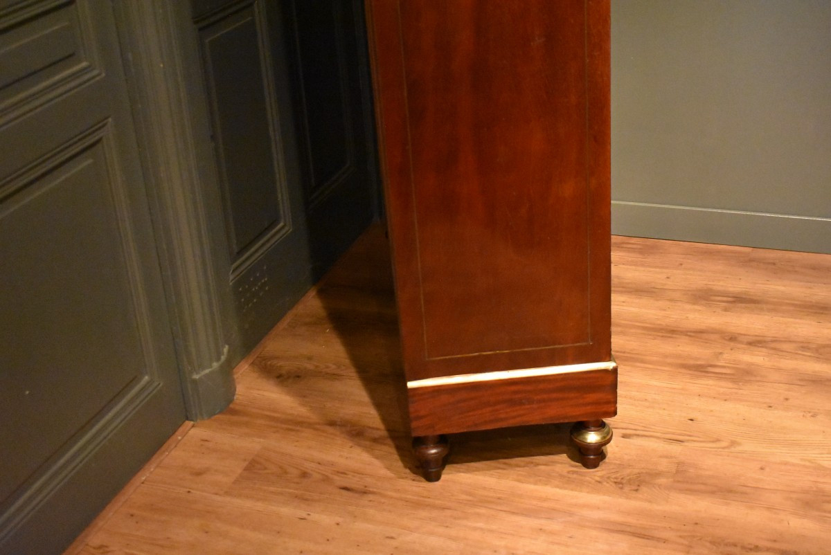 Louis XVI Style Mahogany Bookcase-photo-7