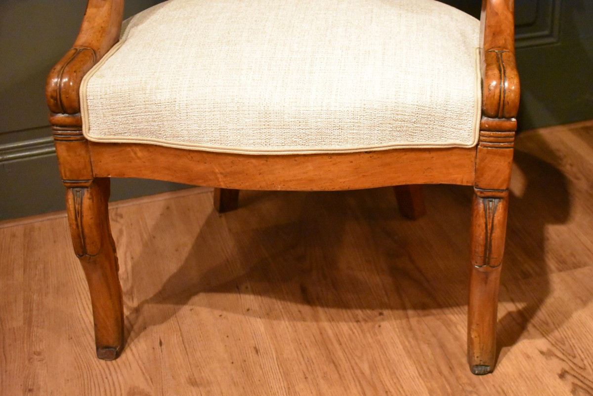 Fauteuil de bureau en noyer-photo-3