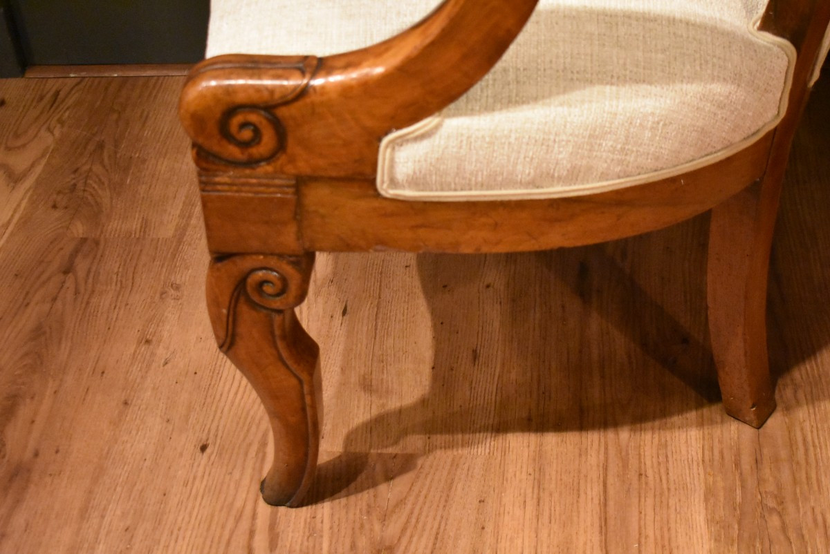 Fauteuil de bureau en noyer-photo-1