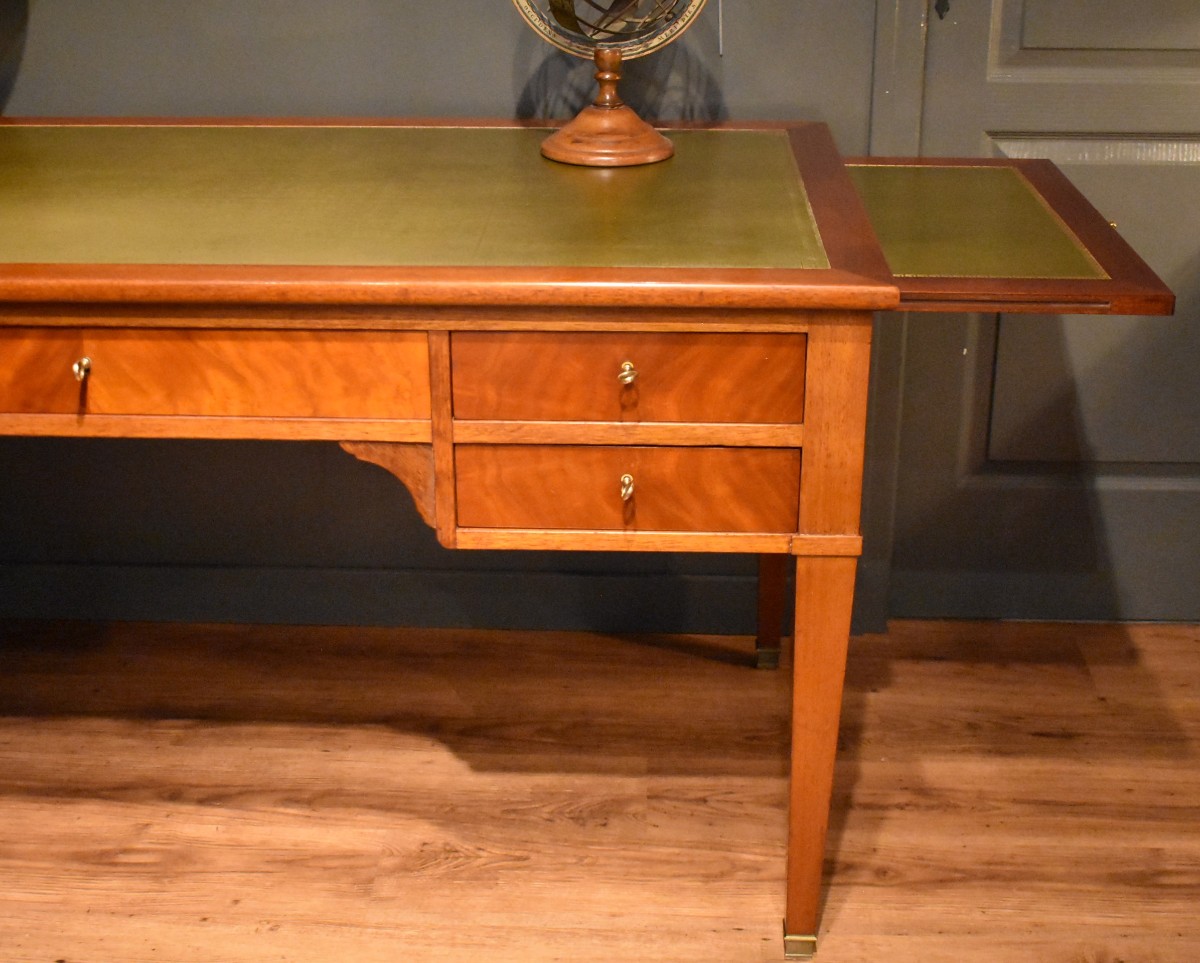 Grand bureau plat de style Louis XVI-photo-3