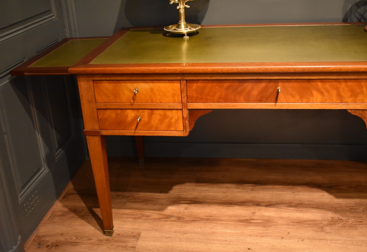 Grand bureau plat de style Louis XVI-photo-4