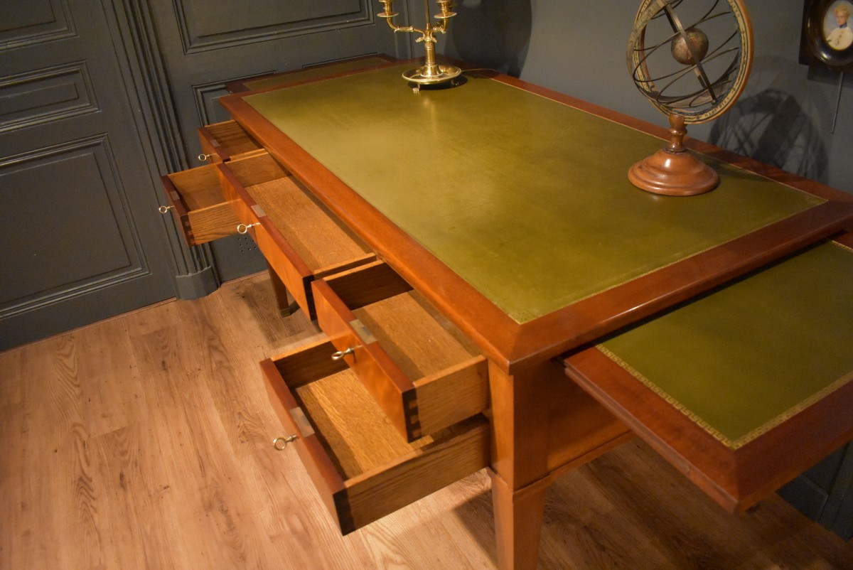 Grand bureau plat de style Louis XVI-photo-1