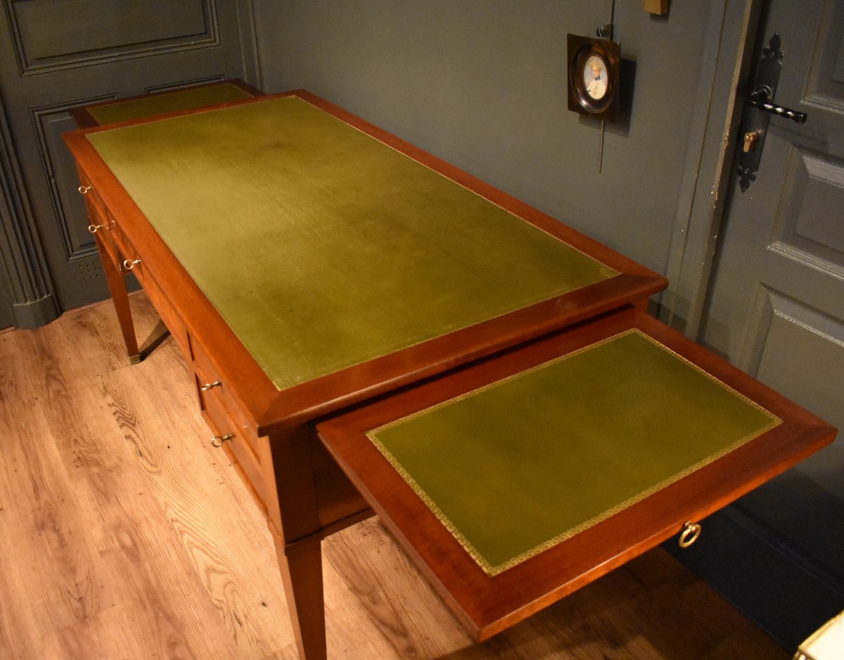 Grand bureau plat de style Louis XVI-photo-2