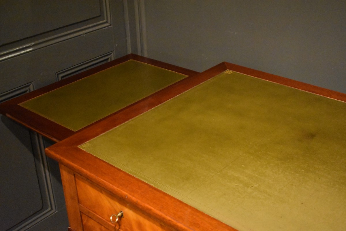 Grand bureau plat de style Louis XVI-photo-3